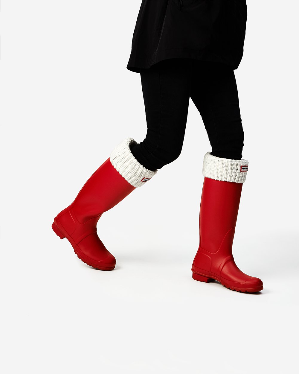 Hoge Regenlaarzen Dames - Hunter Original - Rood - 89SKHVYEA